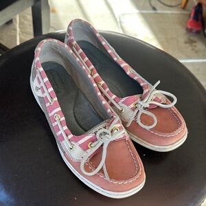 Sperry Women's Pink and Tan Loafers size 8.5 Sperry Topsiders